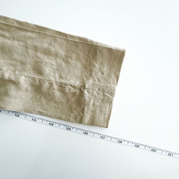 Theory Womens Saffron B Blazer Linen Long Sleeve Button Front Career Tan Small - Picture 6 of 8